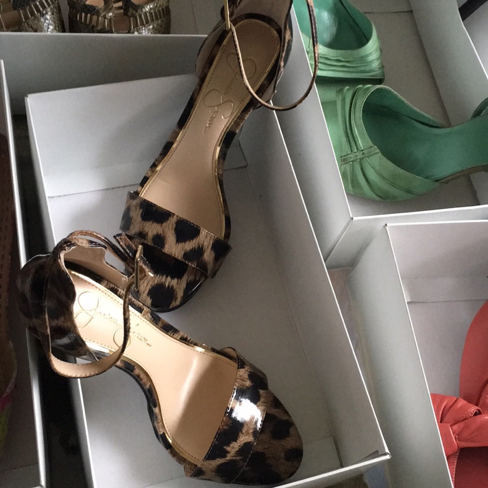 Jessica Simpson Leopard Print Heels
